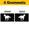 2but White Pony Flag Alternative metal band Banner Tapestry College Decor 3x5 Feet Indoor Outdoor Poster (Black) view 3