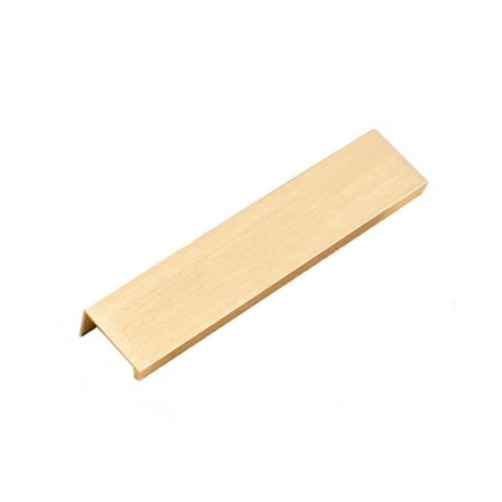 SUNULAN Drawer Pulls,10 Pcs Gold Solid Aluminium Alloy Flush Pull Door Handles Hole Pitch32mm to 192mm Champagne Gold Knob(Color : 64mm g) (Color : 128mm G)