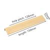 SUNULAN Drawer Pulls,10 Pcs Gold Solid Aluminium Alloy Flush Pull Door Handles Hole Pitch32mm to 192mm Champagne Gold Knob(Color : 64mm g) (Color : 128mm G) view 2