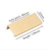 SUNULAN Drawer Pulls,10 Pcs Gold Solid Aluminium Alloy Flush Pull Door Handles Hole Pitch32mm to 192mm Champagne Gold Knob(Color : 64mm g) (Color : 96mm G) view 2