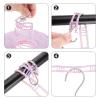 uxcell 2pcs Windproof Clothesline, 8M 26ft Plastic Non-Slip Clothes Drying Rope Portable Travel Clothesline for Courtyard Outdoor Laundry Camping, White view 4
