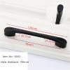 SUNULAN Drawer Pulls,Black Handles for Furniture Cabinet Knobs and Handles Kitchen Handles Drawer KnobsCupboard Handles Knobs(10PCS)(Color : 9016) (Color : 9002 96) view 2