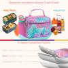 Bagseri Kids Lunch Bag Girls - Thermal Insulated Lunch Box Tote with Water Bottle Holder, Reusable Leak-Proof Kids Lunch Box for Daycare & School, Purple Mermaid Tail (Containers Not Included) view 3