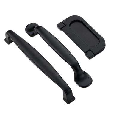 SUNULAN Drawer Pulls,Black Handles for Furniture Cabinet Knobs and Handles Kitchen Handles Drawer KnobsCupboard Handles Knobs(10PCS)(Color : 9016) (Color : 9014 160)