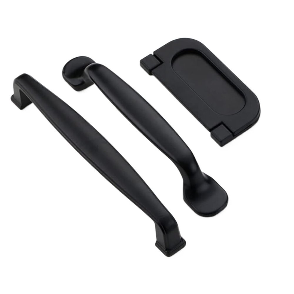 SUNULAN Drawer Pulls,Black Handles for Furniture Cabinet Knobs and Handles Kitchen Handles Drawer KnobsCupboard Handles Knobs(10PCS)(Color : 9016) (Color : 9014 160)