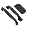 SUNULAN Drawer Pulls,Black Handles for Furniture Cabinet Knobs and Handles Kitchen Handles Drawer KnobsCupboard Handles Knobs(10PCS)(Color : 9016) (Color : 9014 160) view 1