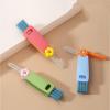 3 in 1 Cup Lid Cleaning Brush,Crevice Cleaning Brush Set for Baby Bottle Gap Tight Spaces Cup, 3 in 1 Multifunctional Portable Lid Cleaner with Brush view 2