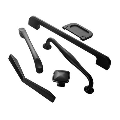 SUNULAN Drawer Handle,Black Handles Cabinet Knobs and Handles Kitchen Handles Drawer KnobsCupboard Handles Knobs Drawer Pull (Color : S-4) (Color : 35247)