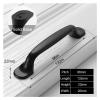 SUNULAN Drawer Handle,Black Handles Cabinet Knobs and Handles Kitchen Handles Drawer KnobsCupboard Handles Knobs Drawer Pull (Color : S-4) (Color : 35247) view 2