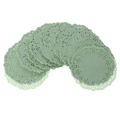 3.5" Lace Paper Cake Placemat Bake Oil Absorbing Paper Pizza Paper Mats Decoration Paper Doilies For Party Wedding Placemats For Dining Table Set Of 4 Round 8 Clo Washable Yellow Waterproof Kids 6
