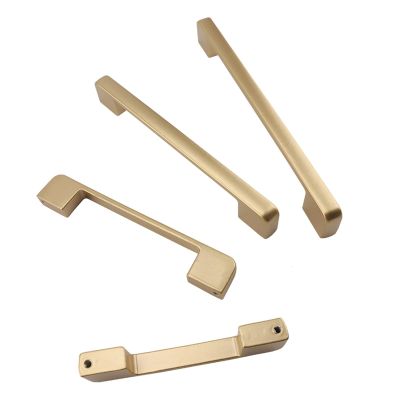 SUNULAN Drawer Pulls,European Style Matte Gold Cabinet Handles Solid Aluminum Alloy Kitchen Cupboard Pulls Drawer Knobs Furniture Handle(10 Pieces)(Color : AB1) (Color : Ab16 2)