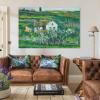 ZMLFJEA Paul Czanne,Small Houses in Pontoise Canvas Art Poster And Wall Art Picture Print Modern Family Bedroom Decor Posters 12x18inch(30x45cm) view 3