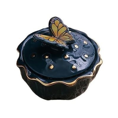 thalo Stash Jar Container Creative Ceramic Sealed Jar Portable Travel Moistureproof Storage Jar Home Coffee Tea Can Storage Container Home Decor Vintage Storage Jars (Color : G)