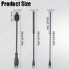 3pcs Straw Cleaner and Bottle Brush for Cleaning, Hanging Straw Brush Silicone BPA-Free Long Bottle Cleaning Brush Reusable Bottle Washing Accessories for Jars Tumblers (Gray) view 2