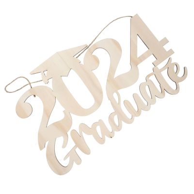 PRETYZOOM Graduation Season Wooden Photo Prop Party Favor DIY Decor Classrooms Parties Decorative Sign