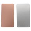 GRIRIW 2pcs Rectangular Tinplate Storage Boxes for Organizing Candies Chocolates and Items Elegant Silver and Rose Gold Design for Parties and Gifting view 1