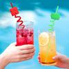 24 Straws Party Decorations Supplies Favors, Reusable Drinking Straws for Boys Girls Birthday Party Supplies Favors with 2 PCS Straws Cleaning Brush view 2