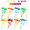 24 Straws Party Decorations Supplies Favors, Reusable Drinking Straws for Boys Girls Birthday Party Supplies Favors with 2 PCS Straws Cleaning Brush view 4