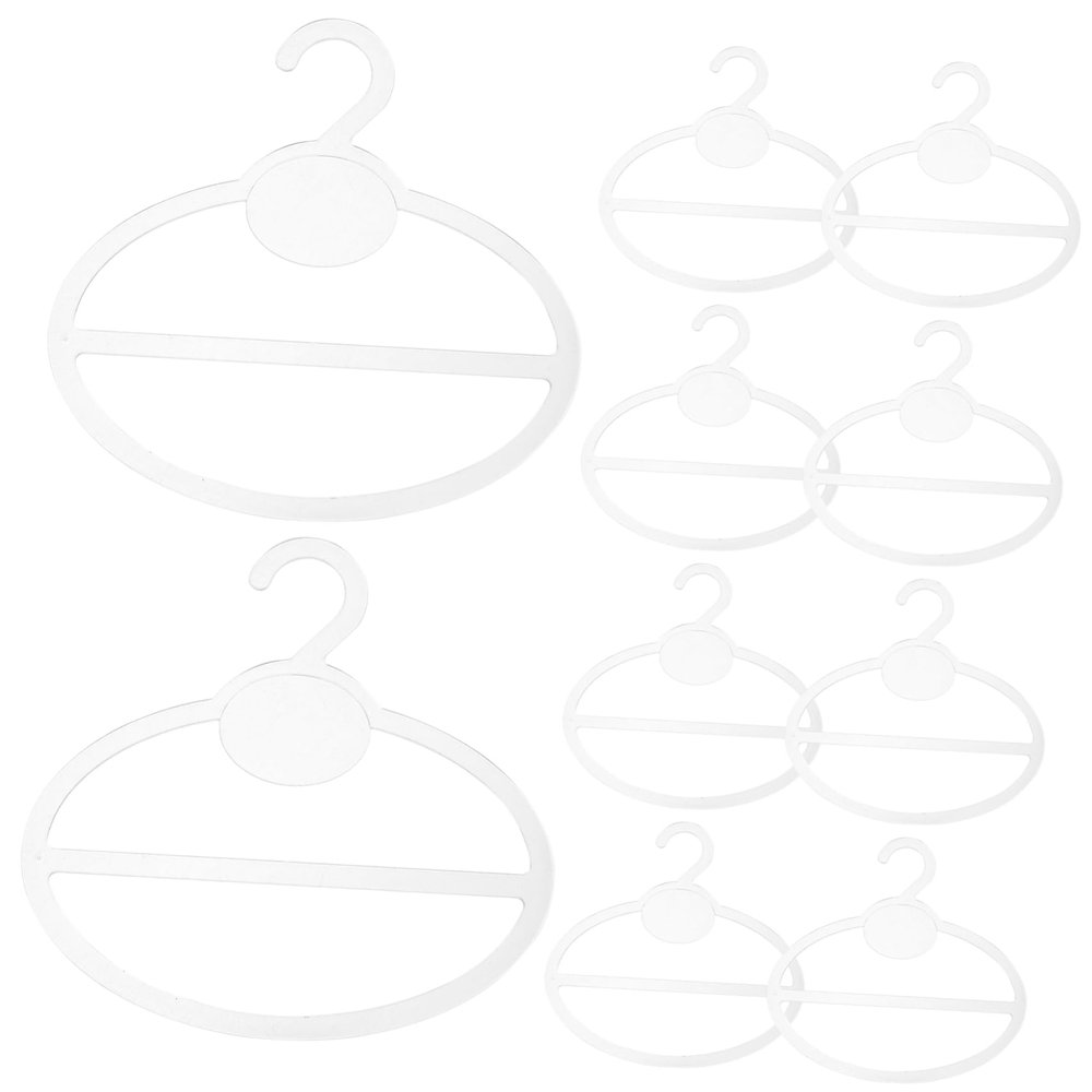 Outanaya 10pcs Round Hook Scarf Rack Scarf Holders for Closet Tie Rack Storage Belt Organizer Multi Hangers