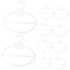 Outanaya 10pcs Round Hook Scarf Rack Scarf Holders for Closet Tie Rack Storage Belt Organizer Multi Hangers view 1