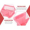 Alipis Dish Drying Rack Kitchen Draining Shelf Drain Rack for Kitchen Sink Pink view 3