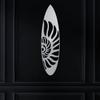 Metal Shell Surfboard Sign, Shell Surfboard Sign, Metal Surfboard Sign, Surfboard Sign, Door Hanger, Home Decor, Backyard Sign view 2