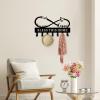 Personalized Gifts for Couples Key Holder for Wall Infinite Heart Metal Hooks Custom Heart Metal Hooks Key Rack Personalized Key Holder for Wall Custom Name Key Hooks Anniversary Wedding Gifts view 4