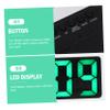 Cabilock Compact Led Digital Alarm Clock with Brightness Read Numbers Voice Control Mode for Bedrooms and Home Use view 2