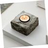 ORFOFE Ceramic Candle Holder Elegant Stone Texture Stylish Table Centerpiece for Home Decor for Weddings and Parties Stable and Design Great for Dining Tables view 2