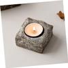 ORFOFE Ceramic Candle Holder Elegant Stone Texture Stylish Table Centerpiece for Home Decor for Weddings and Parties Stable and Design Great for Dining Tables view 3