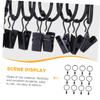 Cabilock 24pcs Curtain Ring Clip Easy Install Curtain Hooks for Drapes in Black view 4