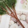 BestAlice Artificial Pine Sprigs Faux Greenery Stems, Faux Cedar Spray Branches, Artificial Five Branches Cypress Branch, Simulation Leaf Home Decoration Accessories for Xmas DIY (42cm) view 3