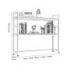 ZLGONRL Adjustable Display Shelf Rack Organizer 2 Tier Desktop Bookcase for Computer Desk Wood Countertop Hutch Bookshelf (A 55cm) view 2