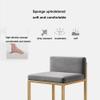 ZLGONRL Modern Upholstered Bar Chairs with Back and Footrest, Bar Stools Set of 2, Counter Height Bar Stools for Kitchen Island (Grey1 65CM) view 4