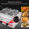moupeaktain Stainless Steel deep Fryer with Baskets and lids for Restaurant or Home Kitchen. Professional Fryer for Tasty Fried Foods,B view 3