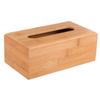 Ciieeo 1pc Elegant Wooden Tissue Box Napkin Storage Container for Towel Organizer Unique Bottom Design view 1