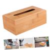 Ciieeo 1pc Elegant Wooden Tissue Box Napkin Storage Container for Towel Organizer Unique Bottom Design view 2