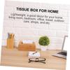 Ciieeo 1pc Elegant Wooden Tissue Box Napkin Storage Container for Towel Organizer Unique Bottom Design view 3