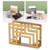 Aosekaa Napkin Holder Stainless Steel Napkin Paper Organizer Vertical Tissue Dispenser for Kitchen Indoor, Outdoor, Tabletop Home, Gold view 2
