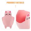 MAGICLULU Cat-Shaped Desktop Trash can Mini 7.87 Inch Compact Plastic Wastebasket Tiny Trash can for Kids Office Bedroom Countertop Storage view 4