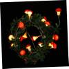 Cabilock Led Mushroom String Lights Green Leaf Vines Bulbs for Indoor Outdoor Decoration for Parties and Festive Events view 1