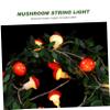 Cabilock Led Mushroom String Lights Green Leaf Vines Bulbs for Indoor Outdoor Decoration for Parties and Festive Events view 3
