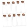 ABOOFAN 10pcs Transparent Glass Storage Bottles Airtight Lids for Tea Leaves and Snacks High Borosilicate Glass Containers for Home Organization view 1