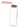 ABOOFAN 10pcs Transparent Glass Storage Bottles Airtight Lids for Tea Leaves and Snacks High Borosilicate Glass Containers for Home Organization view 2