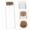 ABOOFAN 10pcs Transparent Glass Storage Bottles Airtight Lids for Tea Leaves and Snacks High Borosilicate Glass Containers for Home Organization view 3