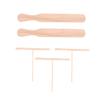 ABOOFAN 5pcs Wooden Spatula Set for Breakfast Making Includes Shaped Spreaders and Beech Spatulas Handmade Crepe Turner Tool for Effortless Pancake Flipping view 1