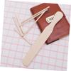 ABOOFAN 5pcs Wooden Spatula Set for Breakfast Making Includes Shaped Spreaders and Beech Spatulas Handmade Crepe Turner Tool for Effortless Pancake Flipping view 2