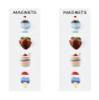 Three by Three Seattle Colorful Dessert Magnets | Adorable, Strong, and Perfectly Sized, Backed with Mighties Mighty Magnets (8 Pack) view 1