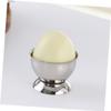 ABOOFAN 2pcs Egg Tray Steamed Egg Rack Hard Boiled Holder Stainless Steel Cup for Camping Breakfast view 2