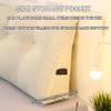 MOUNW Triangular Headboard Pillows Adult Wedge Backrest,for Sitting Up in Bed Reading Pillow Large Bolster Day Bed Dorm Pillows with Removable Linen Cover, Ivory view 4